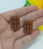 Brinco Chocolate ao Leite com Glitter