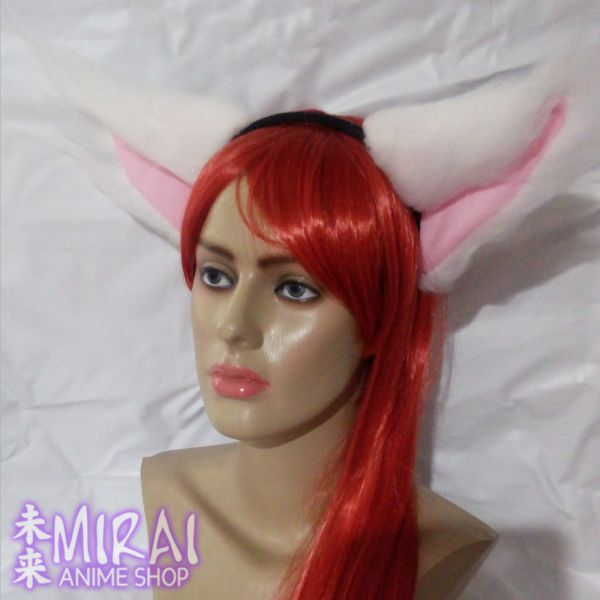 Tiara de Gato para Cosplay Pelo Longo BRANCA