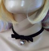 Choker Lacinho Preto Punk Lolita Cosplay