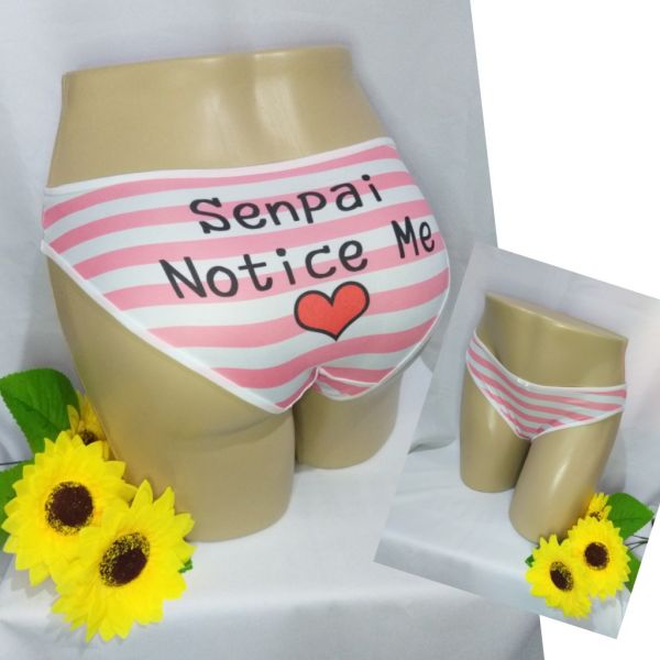Calcinha Anime Cosplay Senpai Notice Me ROSA