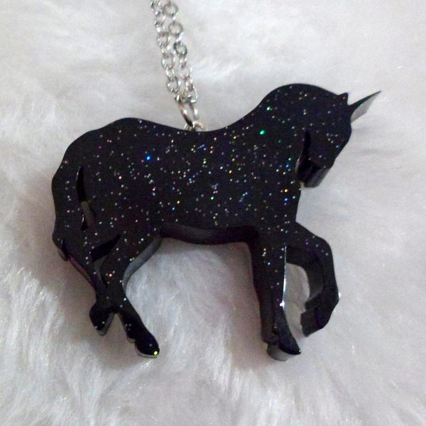 Colar Unicornio Big Holográfico