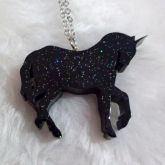 Colar Unicornio Big Holográfico