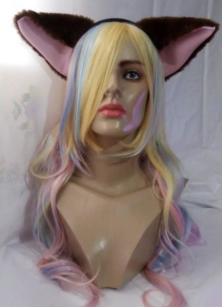 Tiara Gatinho Orelhas Nekomimi Marrom