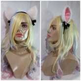 Tiara Gatinho Orelhas Nekomimi Branca com Guizo