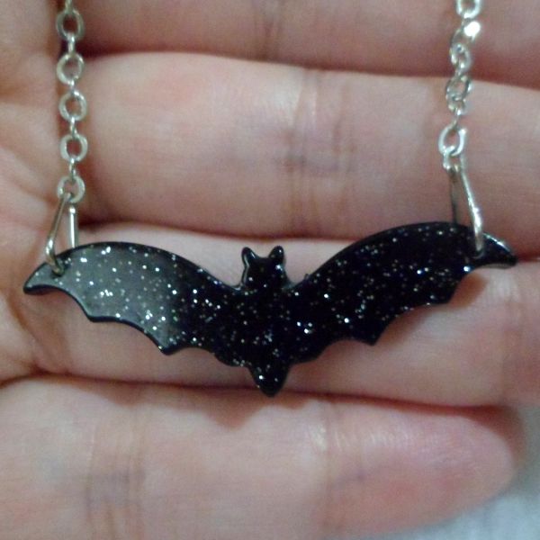 Colar Morceguinho Pastelgoth Preto
