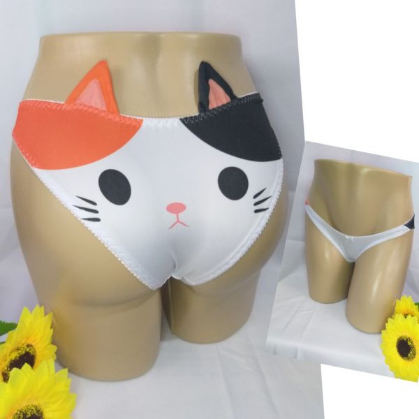 Calcinha Gato Malhado Anime Cosplay Fan Service