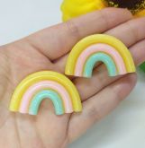 Brinco Arco Íris com Glitter